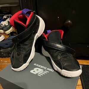 Jordan Kids' Black and Red Sneakers